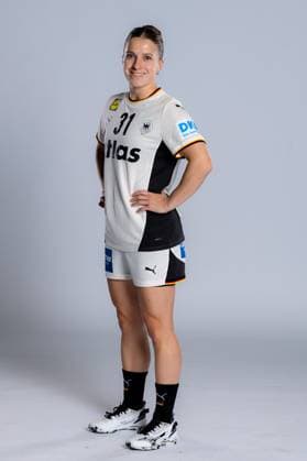 Gummersbach Handball Women Germany Photo shoot Alexia Hauf Germany Gummersbach Schwalbe Arena Germany