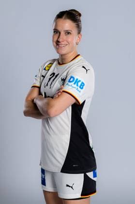 Gummersbach Handball Women Germany Photo shoot Alexia Hauf Germany Gummersbach Schwalbe Arena Germany