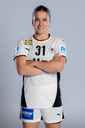 Gummersbach Handball Women Germany Photo shoot Alexia Hauf Germany Gummersbach Schwalbe Arena Germany