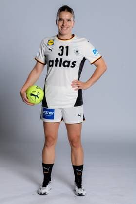 Gummersbach Handball Women Germany Photo shoot Alexia Hauf Germany Gummersbach Schwalbe Arena Germany