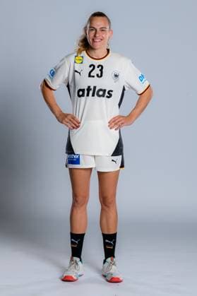 Gummersbach Handball Women Germany Photo shoot Annika Lott Germany Gummersbach Schwalbe Arena Germany