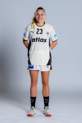 Gummersbach Handball Women Germany Photo shoot Annika Lott Germany Gummersbach Schwalbe Arena Germany