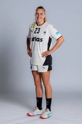 Gummersbach Handball Women Germany Photo shoot Annika Lott Germany Gummersbach Schwalbe Arena Germany