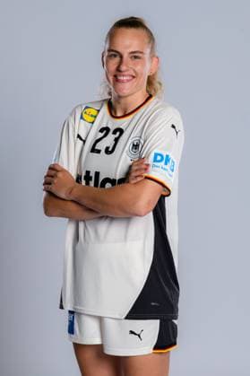 Gummersbach Handball Women Germany Photo shoot Annika Lott Germany Gummersbach Schwalbe Arena Germany