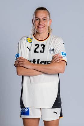 Gummersbach Handball Women Germany Photo shoot Annika Lott Germany Gummersbach Schwalbe Arena Germany