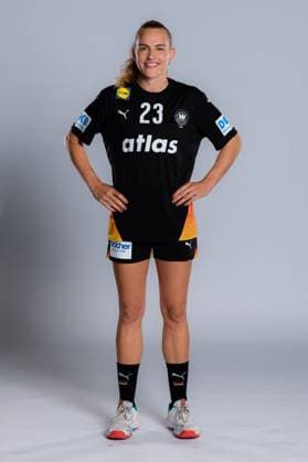 Gummersbach Handball Women Germany Photo shoot Annika Lott Germany Gummersbach Schwalbe Arena Germany