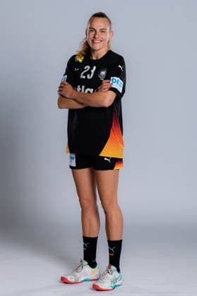 Gummersbach Handball Women Germany Photo shoot Annika Lott Germany Gummersbach Schwalbe Arena Germany