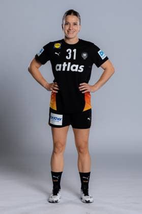 Gummersbach Handball Women Germany Photo shoot Alexia Hauf Germany Gummersbach Schwalbe Arena Germany