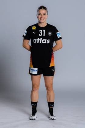 Gummersbach Handball Women Germany Photo shoot Alexia Hauf Germany Gummersbach Schwalbe Arena Germany
