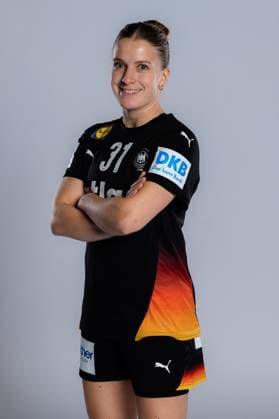 Gummersbach Handball Women Germany Photo shoot Alexia Hauf Germany Gummersbach Schwalbe Arena Germany