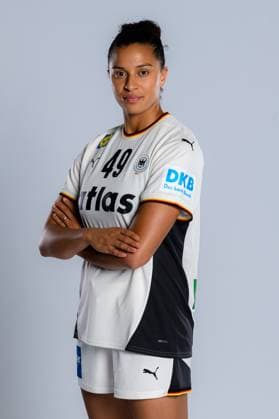 Gummersbach Handball Women Germany Photo shoot Aimee von Pereira Germany Gummersbach Schwalbe Arena Germany