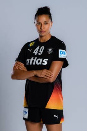 Gummersbach Handball Women Germany Photo shoot Aimee von Pereira Germany Gummersbach Schwalbe Arena Germany