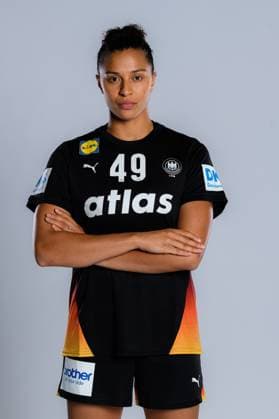 Gummersbach Handball Women Germany Photo shoot Aimee von Pereira Germany Gummersbach Schwalbe Arena Germany