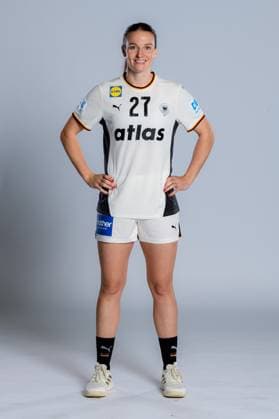 Gummersbach Handball Women Germany Photo shoot Julia Maidhof Germany Gummersbach Schwalbe Arena Germany