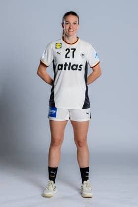 Gummersbach Handball Women Germany Photo shoot Julia Maidhof Germany Gummersbach Schwalbe Arena Germany