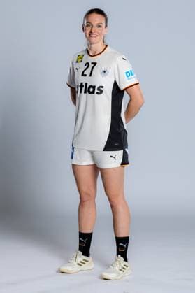 Gummersbach Handball Women Germany Photo shoot Julia Maidhof Germany Gummersbach Schwalbe Arena Germany
