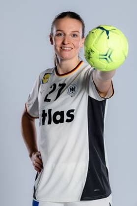 Gummersbach Handball Women Germany Photo shoot Julia Maidhof Germany Gummersbach Schwalbe Arena Germany