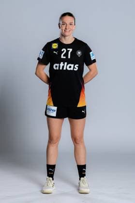 Gummersbach Handball Women Germany Photo shoot Julia Maidhof Germany Gummersbach Schwalbe Arena Germany