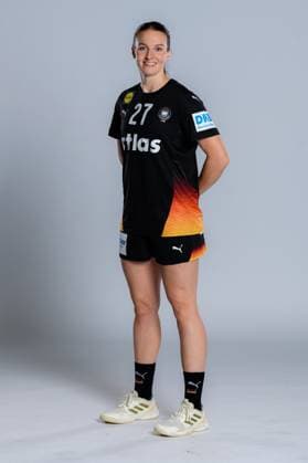 Gummersbach Handball Women Germany Photo shoot Julia Maidhof Germany Gummersbach Schwalbe Arena Germany