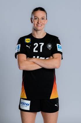 Gummersbach Handball Women Germany Photo shoot Julia Maidhof Germany Gummersbach Schwalbe Arena Germany