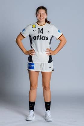 Gummersbach Handball Women Germany Photo shoot Marie Steffen Germany Gummersbach Schwalbe Arena Germany
