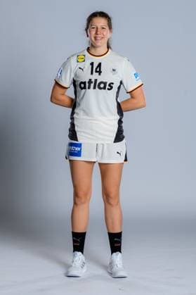 Gummersbach Handball Women Germany Photo shoot Marie Steffen Germany Gummersbach Schwalbe Arena Germany