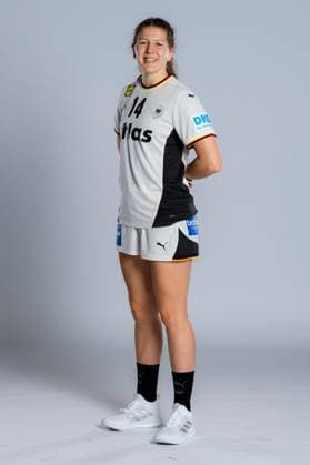 Gummersbach Handball Women Germany Photo shoot Marie Steffen Germany Gummersbach Schwalbe Arena Germany