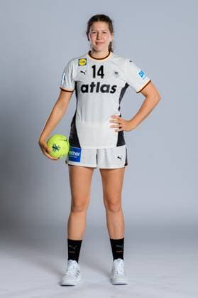 Gummersbach Handball Women Germany Photo shoot Marie Steffen Germany Gummersbach Schwalbe Arena Germany