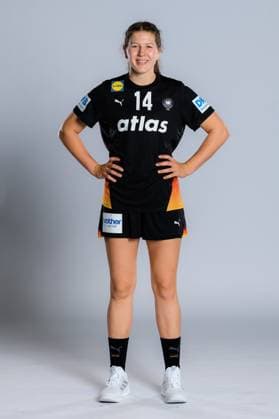 Gummersbach Handball Women Germany Photo shoot Marie Steffen Germany Gummersbach Schwalbe Arena Germany