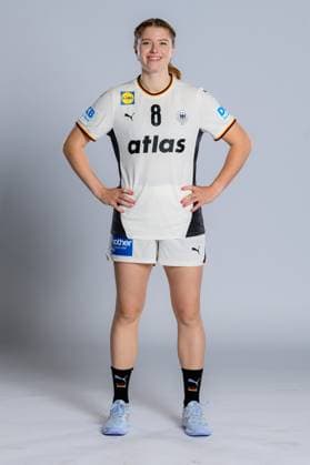 Gummersbach Handball Women Germany Photo shoot Nina Engel Germany Gummersbach Schwalbe Arena Germany
