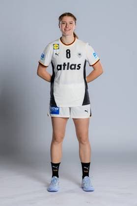 Gummersbach Handball Women Germany Photo shoot Nina Engel Germany Gummersbach Schwalbe Arena Germany