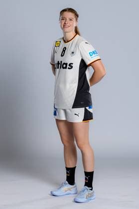 Gummersbach Handball Women Germany Photo shoot Nina Engel Germany Gummersbach Schwalbe Arena Germany