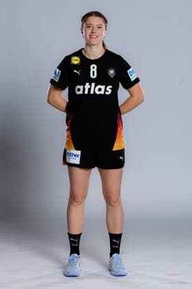 Gummersbach Handball Women Germany Photo shoot Nina Engel Germany Gummersbach Schwalbe Arena Germany
