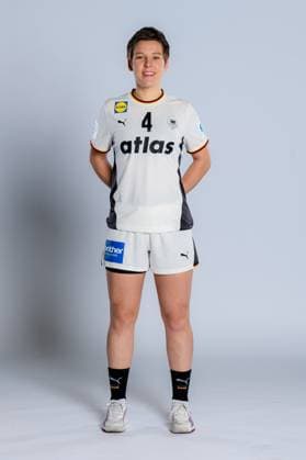 Gummersbach Handball Women Germany Photo shoot Alina Grijseels Germany Gummersbach Schwalbe Arena Germany