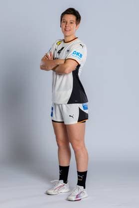 Gummersbach Handball Women Germany Photo shoot Alina Grijseels Germany Gummersbach Schwalbe Arena Germany