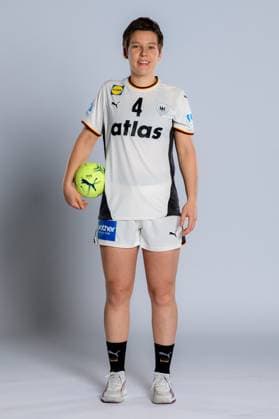 Gummersbach Handball Women Germany Photo shoot Alina Grijseels Germany Gummersbach Schwalbe Arena Germany