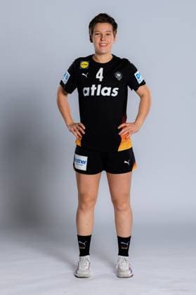 Gummersbach Handball Women Germany Photo shoot Alina Grijseels Germany Gummersbach Schwalbe Arena Germany