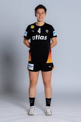 Gummersbach Handball Women Germany Photo shoot Alina Grijseels Germany Gummersbach Schwalbe Arena Germany