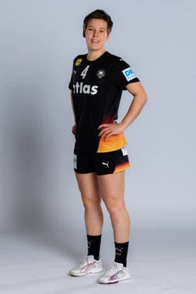 Gummersbach Handball Women Germany Photo shoot Alina Grijseels Germany Gummersbach Schwalbe Arena Germany
