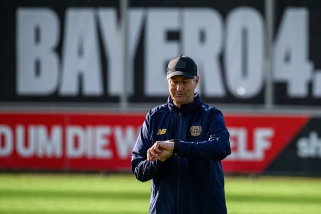 LEVERKUSEN, GERMANY - 4 NOVEMBER, 2025: Kasper Hjulmand - UEFA Champions League, MD-1, Practice Bayer 04 at BayArena.  Copyright: xx