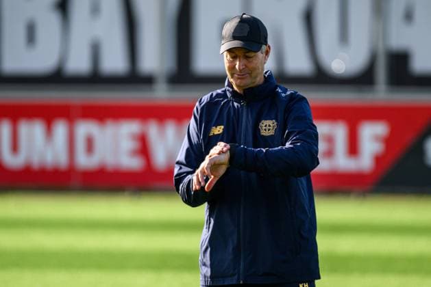 LEVERKUSEN, GERMANY - 4 NOVEMBER, 2025: Kasper Hjulmand - UEFA Champions League, MD-1, Practice Bayer 04 at BayArena.  Copyright: xx