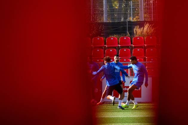 LEVERKUSEN, GERMANY - 4 NOVEMBER, 2025: - UEFA Champions League, MD-1, Practice Bayer 04 at BayArena.  Copyright: xx