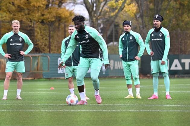 GER, 1 FBL, Werder Bremen Training 04 11 2025, Trainingsgelaende am WESERSTADION Platz 4 5, Bremen, GER, 1 FBL, Werder Bremen Training Boniface Victor Werder Bremen U23 nordphotoxGmbHxx xKokenge nph00001
