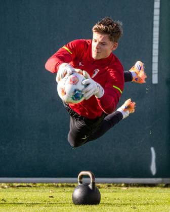 Finn Dahmen Goalkeeper FC Augsburg 1 , Parade FC Augsburg, Training,