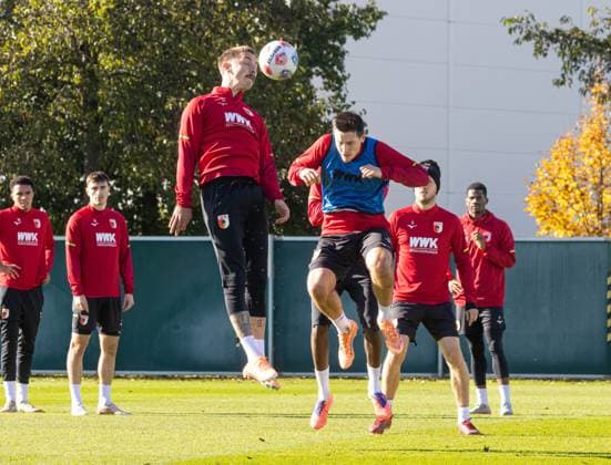 Football, 1st BL, FC Augsburg, Training