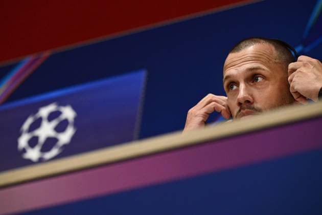 AMSTERDAM - Ajax coach Johnny Heitinga during the press conference, PK, Pressekonferenz before the Champions League match against Galatasaray at the De Toekomst sports complex on November 4, 2025, in Amsterdam, Netherlands. ANP OLAF KRAAK UEFA Champions League 2025-2026 xVIxANPxSportx xxANPxIVx 541204352 originalFilename: 541204352.jpg