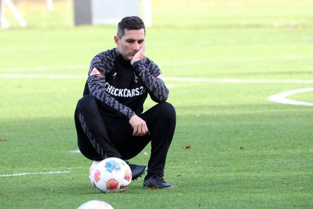 2 FBL, Hertha BSC training, 04 11 2025, Hertha BSC training, Sportforum, in the picture head coach Stefan Leitl Hertha BSC Berlin nordphotoxGmbHx xEngler nph00076