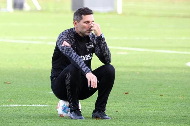 2 FBL, Hertha BSC training, 04 11 2025, Hertha BSC training, Sportforum, in the picture head coach Stefan Leitl Hertha BSC Berlin nordphotoxGmbHx xEngler nph00076