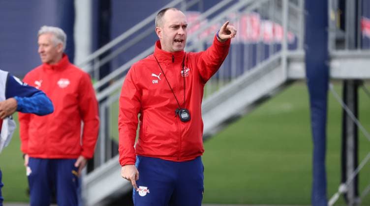 Leipzig, 04 11 2025, Red Bull training center at Cottaweg, Academy, Football, Rasenballsport Leipzig, Training RB Leipzig, In the picture coach Ole Werner, RB Leipzig ,
