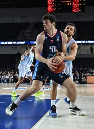 Turk Telekom v Panionios - BKT EuroCup Basketball ANKARA, TURKIYE - NOVEMBER 04: Andreas Patrikis (41) of Panionios in action during the 6th week of the BKT EuroCup between Turk Telekom and Panionios at the Ankara Sports Hall on November 04, 2025 in Ankara, Turkiye. Cem Genco Anadolu Ankara Turkey. Editorial use only. Please get in touch for any other usage.  Copyright: x2025xAnadoluxCemxGencox